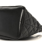 Caviar Quilted Medallion Tote Black