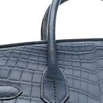 Matte Porosus Crocodile Birkin 30 Bleu Brighton