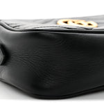 Calfskin Matelasse Small GG Marmont Chain Shoulder Bag Black