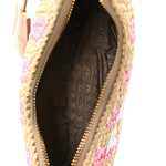 Yarn Raffia Effect Crochet Striped Re-Edition 2005 Shoulder Bag Naturale Petalo