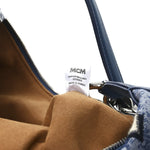 Vintage Jacquard Monogram Hobo Blue