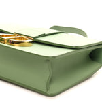 Smooth Calfskin 30 Montaigne Flap Bag Mint Green
