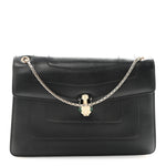 Calfskin Serpenti Forever Crossbody Bag Black
