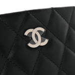 Lambskin Quilted Uniform Crossbody Bag Black