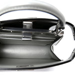 Iridescent Crystal Vitello Laminato Suede FF Petite Peekaboo I SEE U Satchel Cappuccino