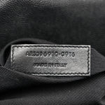 Grain De Poudre Matelasse Chevron Large Monogram Satchel Black
