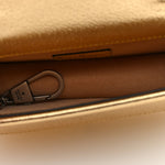 Metallic Calfskin Super Mini Dionysus Shoulder Bag Gold