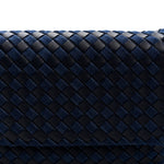 Denim Nappa Intrecciato Padded Messenger Abyss Indigo