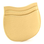 Grainy Calfskin Rocking Horse Card Case Daffodil