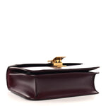 Box Calfskin Teen Classic Box Flap Bag Burgundy