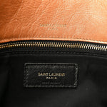 Crinkled Calfskin Matelasse Monogram Medium Niki Chain Satchel Caramel