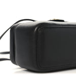 Shiny Caviar Preppy Coco Long Vanity With Strap Black