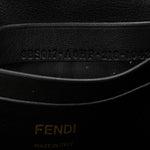 Shearling Vitello Dolce Macro FF 1974 Mini Baguette Tobacco Black