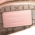 Metallic Lambskin Cannage Mini Lady Dior Lotus