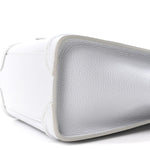 Drummed Calfskin Nano Luggage Pearl Blue