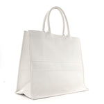 Calfskin Large Surrealism Book Tote Ivory
