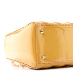 Patent Cannage Medium Lady Dior Dark Beige