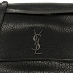 Grained Lambskin Monogram Large Niki Chain Satchel Black