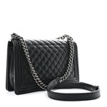 Caviar Quilted New Medium Boy Flap Black