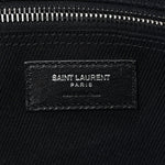Linen Calfskin Rive Gauche Tote Black