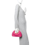 Calfskin Le Petit Calino Ring Top Handle Bag Dark Pink