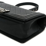 Caviar Quilted Medium Boy Flap Black