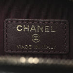 Caviar Quilted Phone Holder Wallet On Chain WOC Black