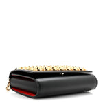 Calfskin Spikes Empire Paloma Clutch Black