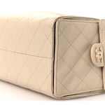 Caviar Quilted Small Chanel 25 Handbag Beige
