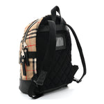 House Check Canvas Calfskin Small Nico Backpack Archive Beige