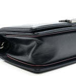 Calfskin Embossed Medium Paris Salzburg Boy Flap Navy