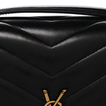 Lambskin Chevron Quilted Large LouLou Black