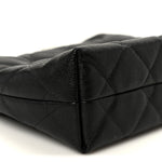 Caviar Quilted Chanel Way Clutch With Chain Black