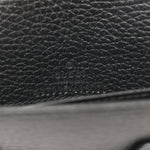 Dollar Calfskin Mini GG Marmont Chain Wallet Black