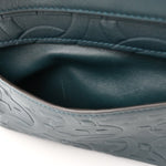 Calfskin Embossed Small Margot Top Handle Divisa Green