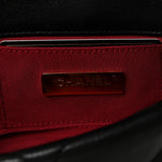 Goatskin Quilted Chanel 19 Waist Bag Black