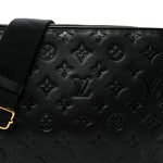 Lambskin Embossed Monogram Coussin PM Black