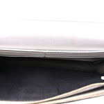 Vitello Cruise F is Fendi Bi-Color FF 1974 Embossed Medium Envelope Wallet On Chain Maya Black White