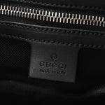 Soft GG Supreme Monogram Appia Calfskin Web Large Carry On Duffle Bag Black Grey