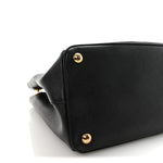 Saffiano Lux Large Galleria Double Zip Tote Black