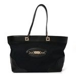 Monogram Large Punch Tote Black