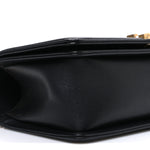Caviar Quilted Medium Boy Flap Black