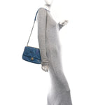 Denim Quilted Denim Large Mood Flap Blue Multicolor