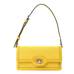 GG Monogram Scratch Lux Calfskin Mini Luce Shoulder Bag Yellow