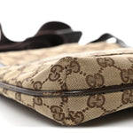Monogram Flat Messenger Bag Dark Brown