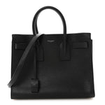 Grained Calfskin Small Sac De Jour Black