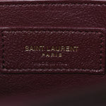 Smooth Calfskin Small Manhattan Shoulder Bag Hot Wine