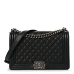 Caviar Quilted New Medium Boy Flap Black