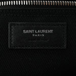 Linen Calfskin Rive Gauche Tote Black