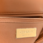 Lambskin Quilted Large Chanel 19 Flap Brown